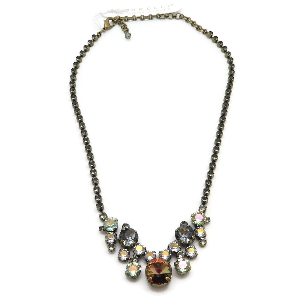 Sorrelli Crystal Necklace with Earthy Tones
